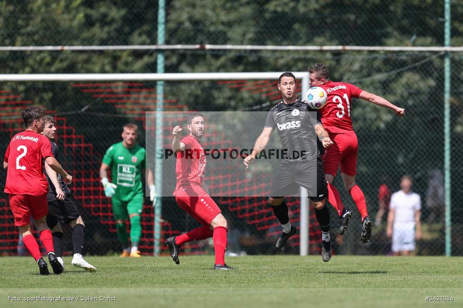 Kohlenberg-Arena, Fuchsstadt, 21.07.2024, sport, action, Fussball, BFV, 1. Spieltag, Landesliga Nordwest, TUS, FCF, TuS Frammersbach, 1. FC Fuchsstadt - Bild-ID: 2421036