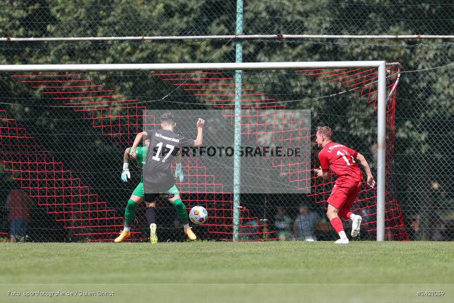 Kohlenberg-Arena, Fuchsstadt, 21.07.2024, sport, action, Fussball, BFV, 1. Spieltag, Landesliga Nordwest, TUS, FCF, TuS Frammersbach, 1. FC Fuchsstadt - Bild-ID: 2421039