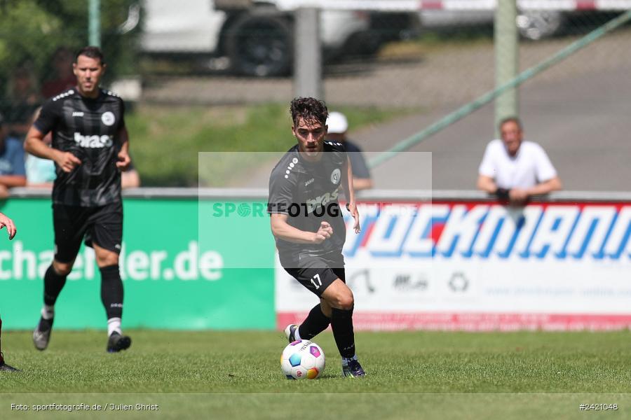 Kohlenberg-Arena, Fuchsstadt, 21.07.2024, sport, action, Fussball, BFV, 1. Spieltag, Landesliga Nordwest, TUS, FCF, TuS Frammersbach, 1. FC Fuchsstadt - Bild-ID: 2421048