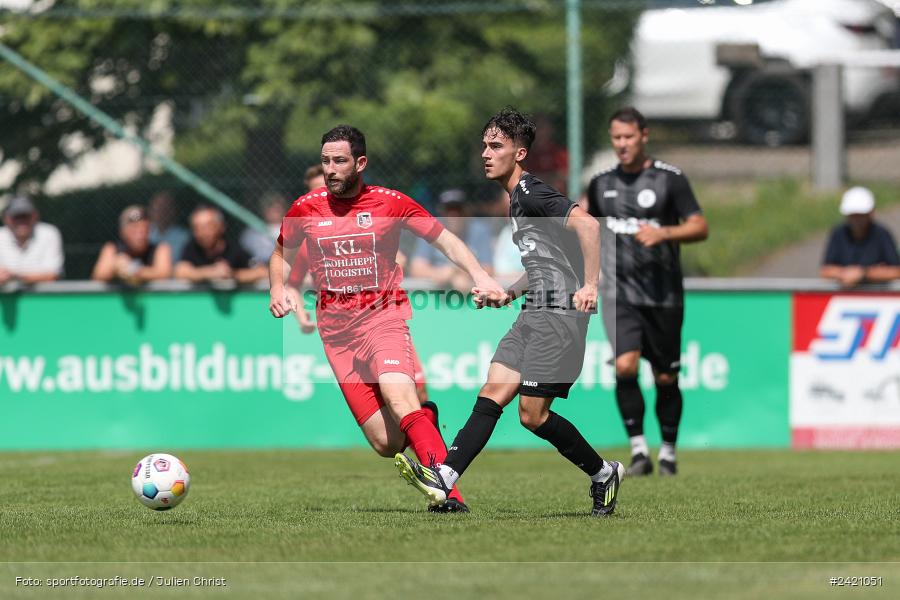 Kohlenberg-Arena, Fuchsstadt, 21.07.2024, sport, action, Fussball, BFV, 1. Spieltag, Landesliga Nordwest, TUS, FCF, TuS Frammersbach, 1. FC Fuchsstadt - Bild-ID: 2421051