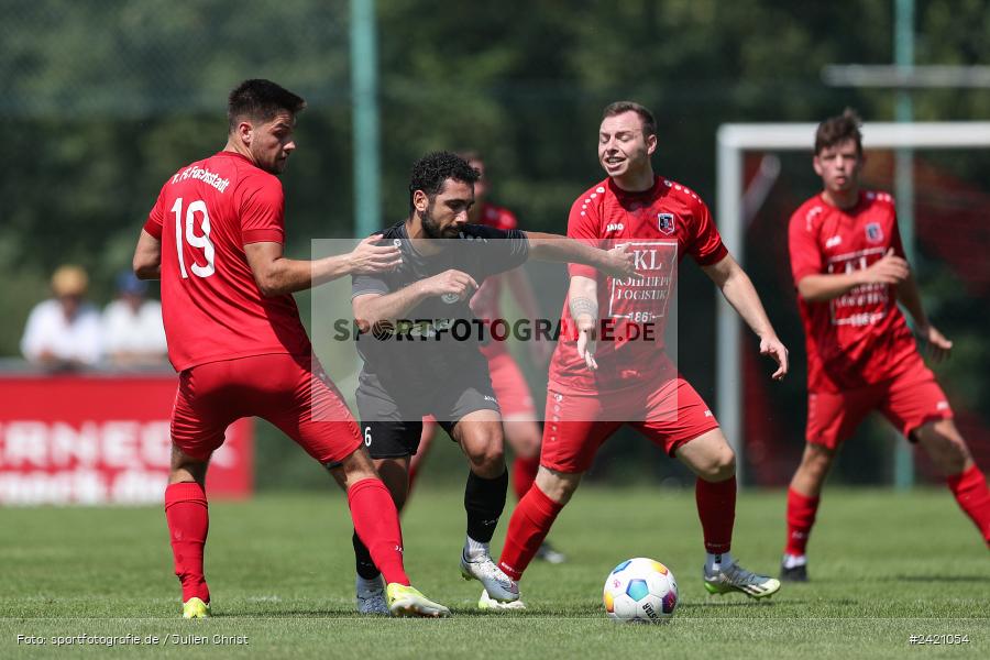 Kohlenberg-Arena, Fuchsstadt, 21.07.2024, sport, action, Fussball, BFV, 1. Spieltag, Landesliga Nordwest, TUS, FCF, TuS Frammersbach, 1. FC Fuchsstadt - Bild-ID: 2421054