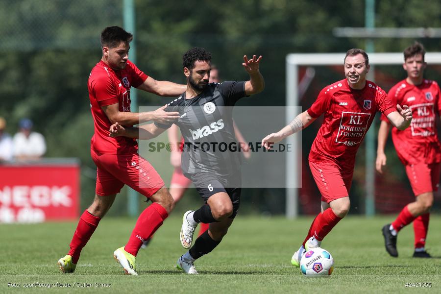 Kohlenberg-Arena, Fuchsstadt, 21.07.2024, sport, action, Fussball, BFV, 1. Spieltag, Landesliga Nordwest, TUS, FCF, TuS Frammersbach, 1. FC Fuchsstadt - Bild-ID: 2421055