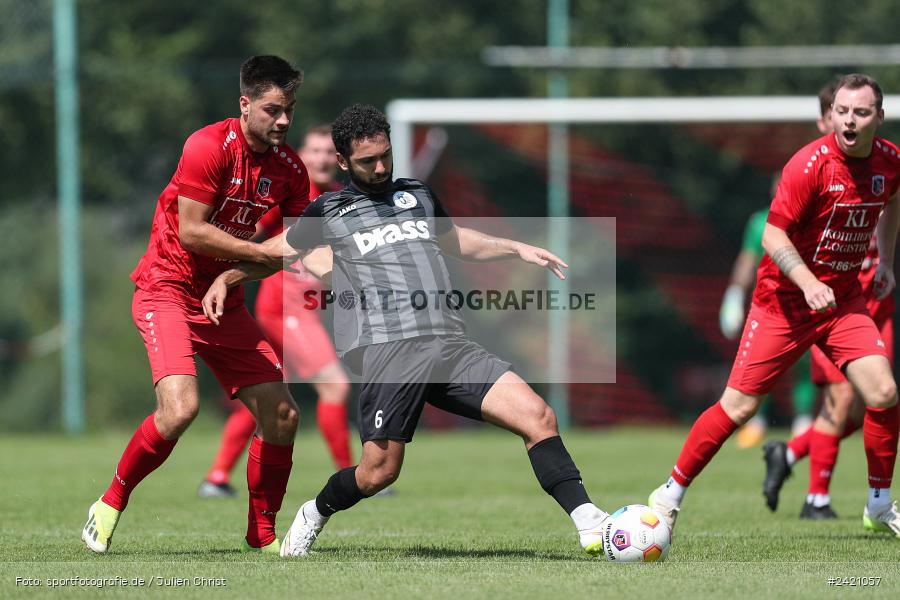 Kohlenberg-Arena, Fuchsstadt, 21.07.2024, sport, action, Fussball, BFV, 1. Spieltag, Landesliga Nordwest, TUS, FCF, TuS Frammersbach, 1. FC Fuchsstadt - Bild-ID: 2421057