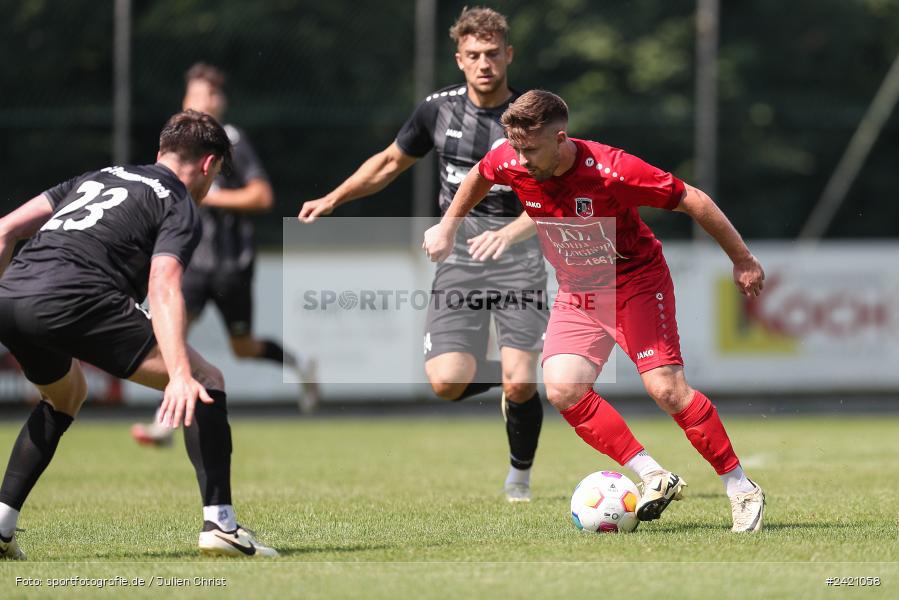 Kohlenberg-Arena, Fuchsstadt, 21.07.2024, sport, action, Fussball, BFV, 1. Spieltag, Landesliga Nordwest, TUS, FCF, TuS Frammersbach, 1. FC Fuchsstadt - Bild-ID: 2421058