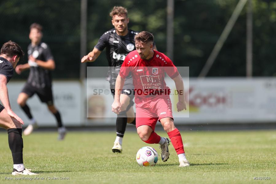 Kohlenberg-Arena, Fuchsstadt, 21.07.2024, sport, action, Fussball, BFV, 1. Spieltag, Landesliga Nordwest, TUS, FCF, TuS Frammersbach, 1. FC Fuchsstadt - Bild-ID: 2421059