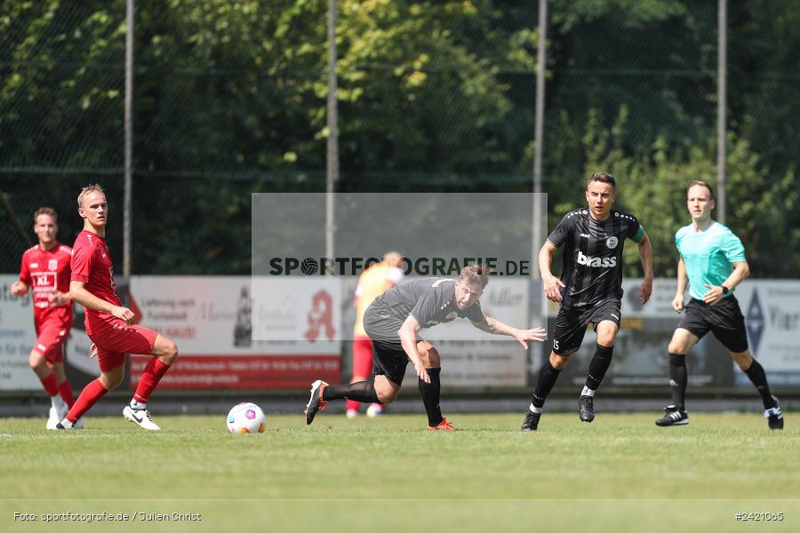 Kohlenberg-Arena, Fuchsstadt, 21.07.2024, sport, action, Fussball, BFV, 1. Spieltag, Landesliga Nordwest, TUS, FCF, TuS Frammersbach, 1. FC Fuchsstadt - Bild-ID: 2421065