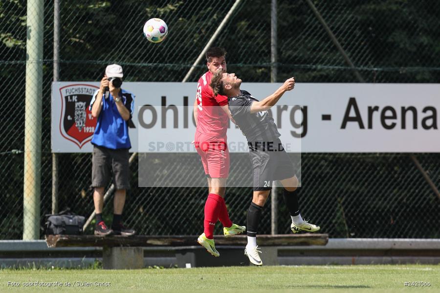 Kohlenberg-Arena, Fuchsstadt, 21.07.2024, sport, action, Fussball, BFV, 1. Spieltag, Landesliga Nordwest, TUS, FCF, TuS Frammersbach, 1. FC Fuchsstadt - Bild-ID: 2421066