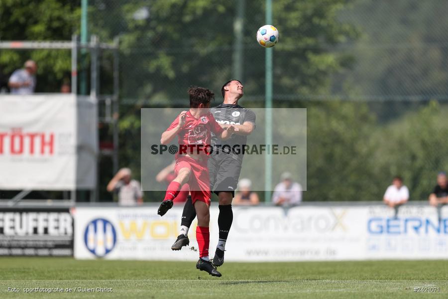 Kohlenberg-Arena, Fuchsstadt, 21.07.2024, sport, action, Fussball, BFV, 1. Spieltag, Landesliga Nordwest, TUS, FCF, TuS Frammersbach, 1. FC Fuchsstadt - Bild-ID: 2421071