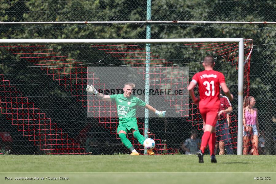 Kohlenberg-Arena, Fuchsstadt, 21.07.2024, sport, action, Fussball, BFV, 1. Spieltag, Landesliga Nordwest, TUS, FCF, TuS Frammersbach, 1. FC Fuchsstadt - Bild-ID: 2421072