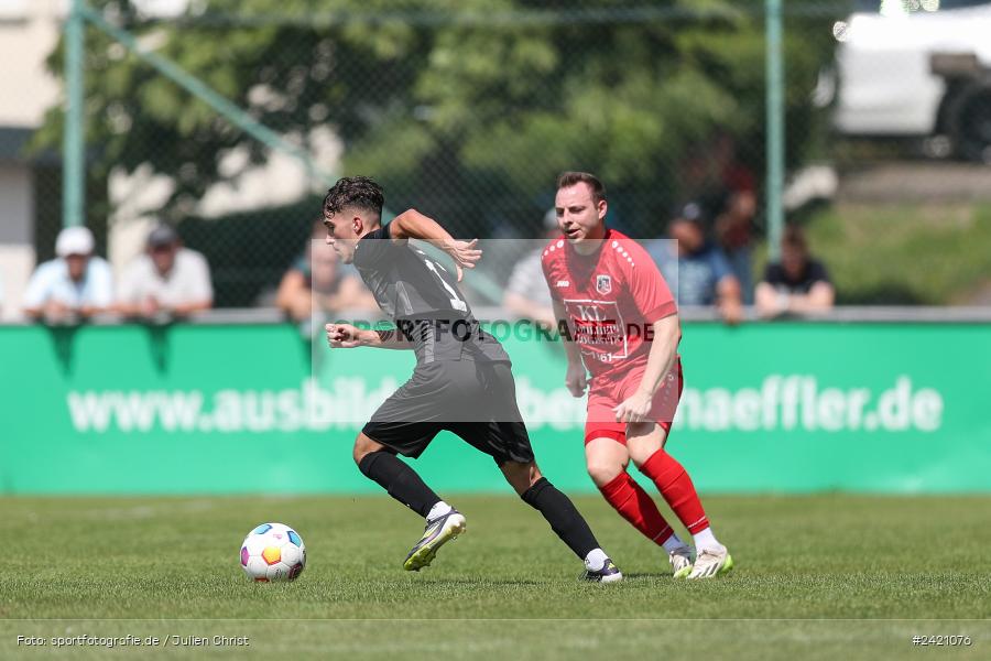 Kohlenberg-Arena, Fuchsstadt, 21.07.2024, sport, action, Fussball, BFV, 1. Spieltag, Landesliga Nordwest, TUS, FCF, TuS Frammersbach, 1. FC Fuchsstadt - Bild-ID: 2421076