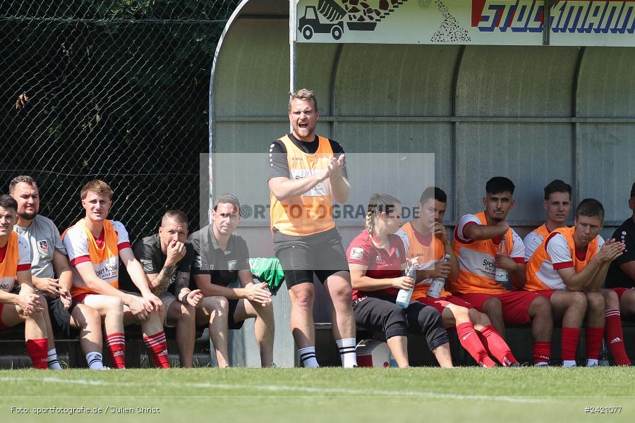 Kohlenberg-Arena, Fuchsstadt, 21.07.2024, sport, action, Fussball, BFV, 1. Spieltag, Landesliga Nordwest, TUS, FCF, TuS Frammersbach, 1. FC Fuchsstadt - Bild-ID: 2421077