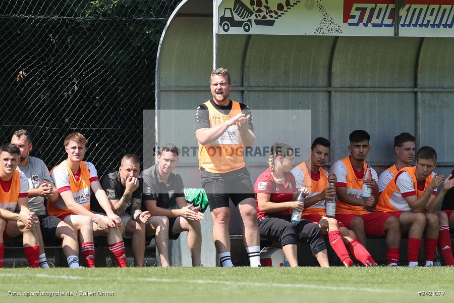 Kohlenberg-Arena, Fuchsstadt, 21.07.2024, sport, action, Fussball, BFV, 1. Spieltag, Landesliga Nordwest, TUS, FCF, TuS Frammersbach, 1. FC Fuchsstadt - Bild-ID: 2421079