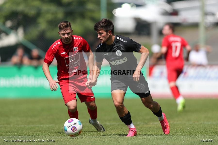 Kohlenberg-Arena, Fuchsstadt, 21.07.2024, sport, action, Fussball, BFV, 1. Spieltag, Landesliga Nordwest, TUS, FCF, TuS Frammersbach, 1. FC Fuchsstadt - Bild-ID: 2421081