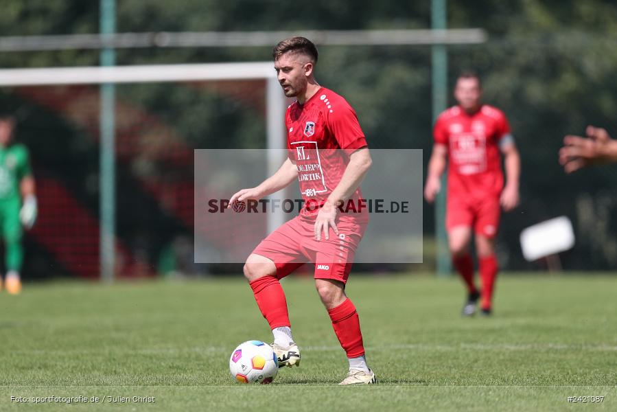 Kohlenberg-Arena, Fuchsstadt, 21.07.2024, sport, action, Fussball, BFV, 1. Spieltag, Landesliga Nordwest, TUS, FCF, TuS Frammersbach, 1. FC Fuchsstadt - Bild-ID: 2421087