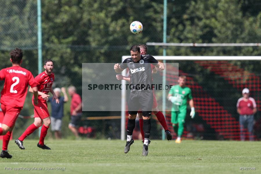 Kohlenberg-Arena, Fuchsstadt, 21.07.2024, sport, action, Fussball, BFV, 1. Spieltag, Landesliga Nordwest, TUS, FCF, TuS Frammersbach, 1. FC Fuchsstadt - Bild-ID: 2421088