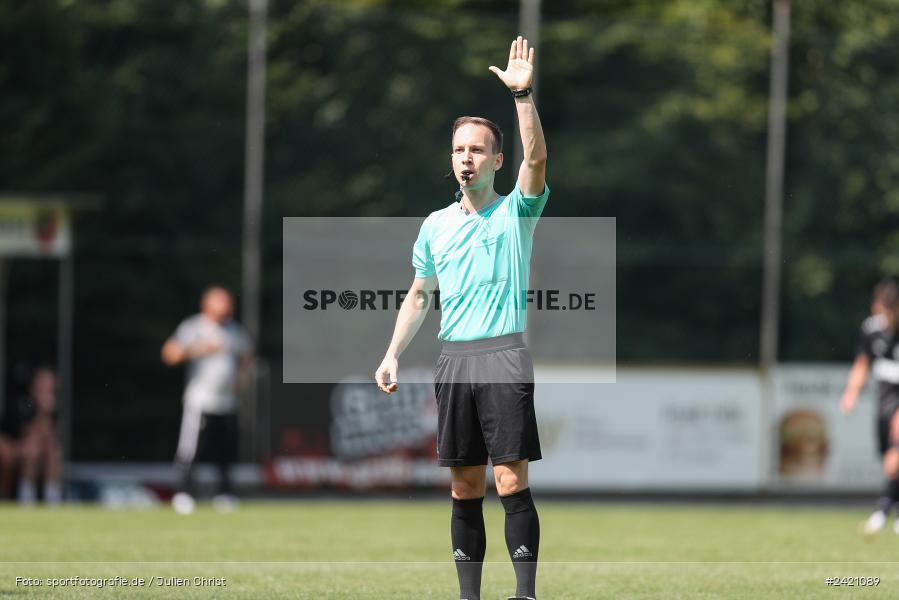 Kohlenberg-Arena, Fuchsstadt, 21.07.2024, sport, action, Fussball, BFV, 1. Spieltag, Landesliga Nordwest, TUS, FCF, TuS Frammersbach, 1. FC Fuchsstadt - Bild-ID: 2421089