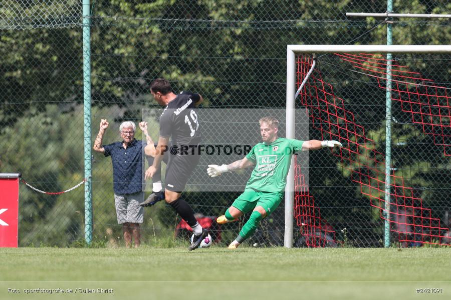 Kohlenberg-Arena, Fuchsstadt, 21.07.2024, sport, action, Fussball, BFV, 1. Spieltag, Landesliga Nordwest, TUS, FCF, TuS Frammersbach, 1. FC Fuchsstadt - Bild-ID: 2421091