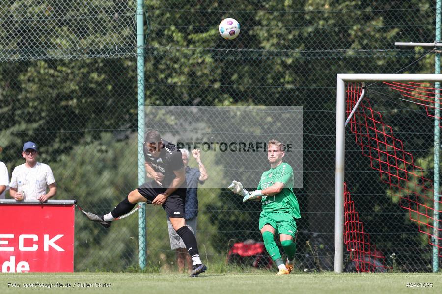 Kohlenberg-Arena, Fuchsstadt, 21.07.2024, sport, action, Fussball, BFV, 1. Spieltag, Landesliga Nordwest, TUS, FCF, TuS Frammersbach, 1. FC Fuchsstadt - Bild-ID: 2421093