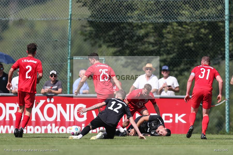 Kohlenberg-Arena, Fuchsstadt, 21.07.2024, sport, action, Fussball, BFV, 1. Spieltag, Landesliga Nordwest, TUS, FCF, TuS Frammersbach, 1. FC Fuchsstadt - Bild-ID: 2421095