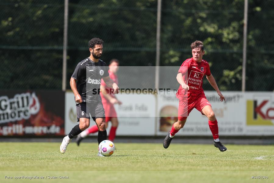 Kohlenberg-Arena, Fuchsstadt, 21.07.2024, sport, action, Fussball, BFV, 1. Spieltag, Landesliga Nordwest, TUS, FCF, TuS Frammersbach, 1. FC Fuchsstadt - Bild-ID: 2421096