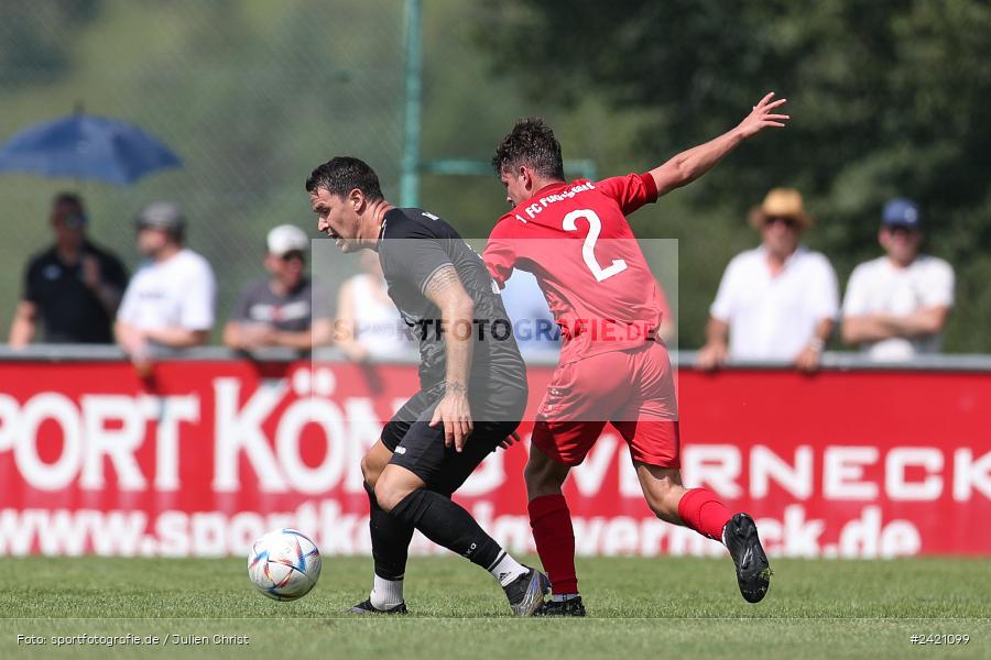 Kohlenberg-Arena, Fuchsstadt, 21.07.2024, sport, action, Fussball, BFV, 1. Spieltag, Landesliga Nordwest, TUS, FCF, TuS Frammersbach, 1. FC Fuchsstadt - Bild-ID: 2421099