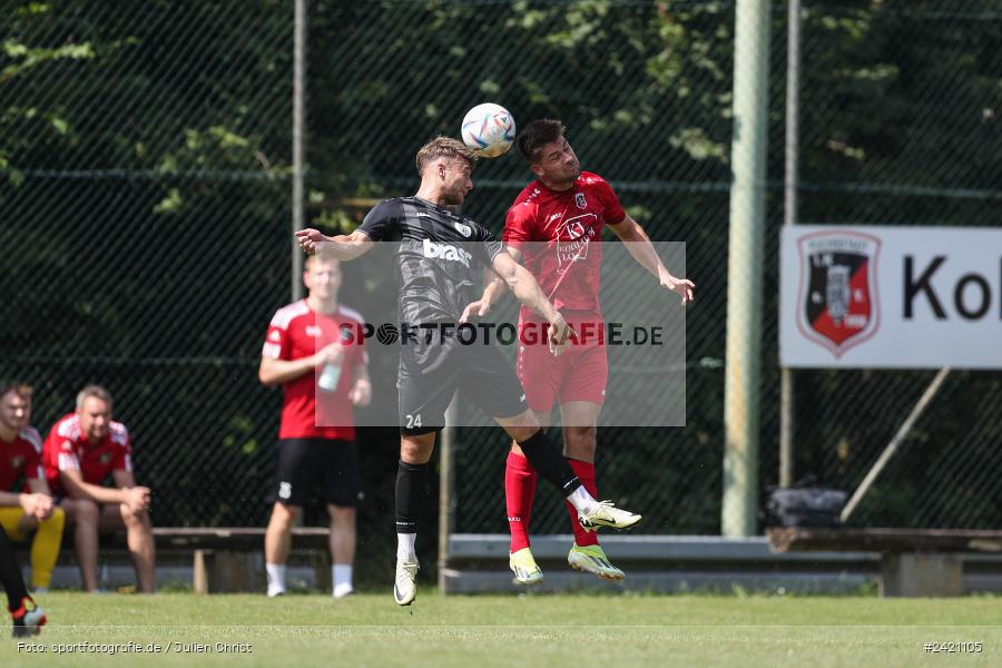 Kohlenberg-Arena, Fuchsstadt, 21.07.2024, sport, action, Fussball, BFV, 1. Spieltag, Landesliga Nordwest, TUS, FCF, TuS Frammersbach, 1. FC Fuchsstadt - Bild-ID: 2421105