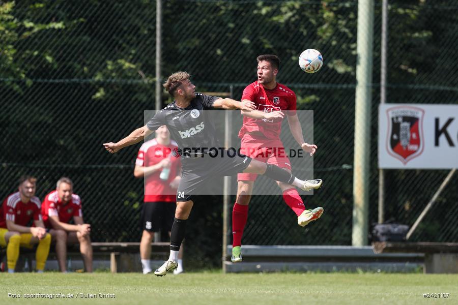 Kohlenberg-Arena, Fuchsstadt, 21.07.2024, sport, action, Fussball, BFV, 1. Spieltag, Landesliga Nordwest, TUS, FCF, TuS Frammersbach, 1. FC Fuchsstadt - Bild-ID: 2421107