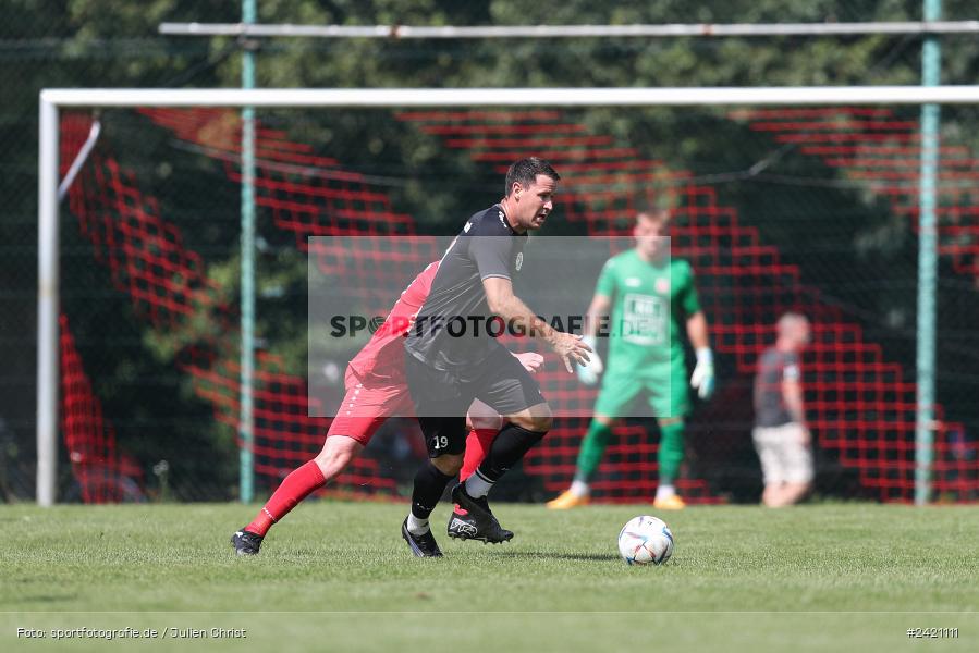 Kohlenberg-Arena, Fuchsstadt, 21.07.2024, sport, action, Fussball, BFV, 1. Spieltag, Landesliga Nordwest, TUS, FCF, TuS Frammersbach, 1. FC Fuchsstadt - Bild-ID: 2421111