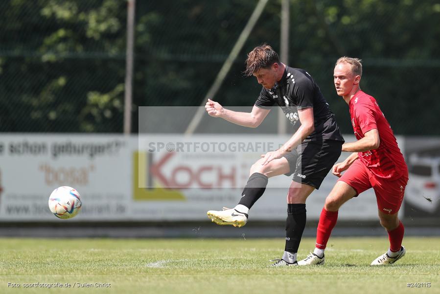 Kohlenberg-Arena, Fuchsstadt, 21.07.2024, sport, action, Fussball, BFV, 1. Spieltag, Landesliga Nordwest, TUS, FCF, TuS Frammersbach, 1. FC Fuchsstadt - Bild-ID: 2421113