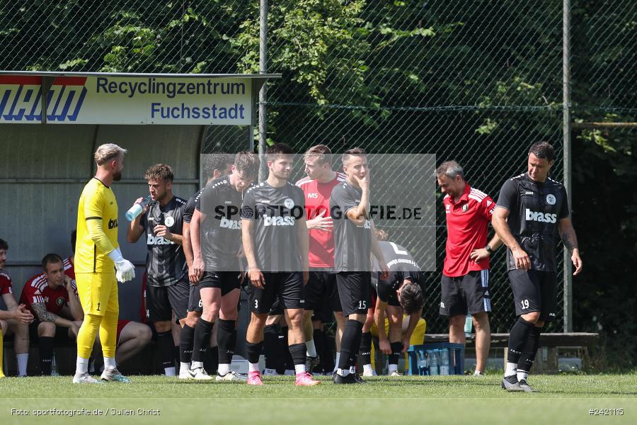 Kohlenberg-Arena, Fuchsstadt, 21.07.2024, sport, action, Fussball, BFV, 1. Spieltag, Landesliga Nordwest, TUS, FCF, TuS Frammersbach, 1. FC Fuchsstadt - Bild-ID: 2421115