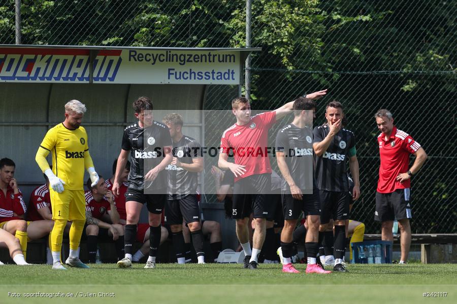 Kohlenberg-Arena, Fuchsstadt, 21.07.2024, sport, action, Fussball, BFV, 1. Spieltag, Landesliga Nordwest, TUS, FCF, TuS Frammersbach, 1. FC Fuchsstadt - Bild-ID: 2421117