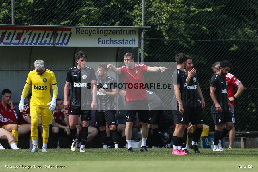 Kohlenberg-Arena, Fuchsstadt, 21.07.2024, sport, action, Fussball, BFV, 1. Spieltag, Landesliga Nordwest, TUS, FCF, TuS Frammersbach, 1. FC Fuchsstadt - Bild-ID: 2421120