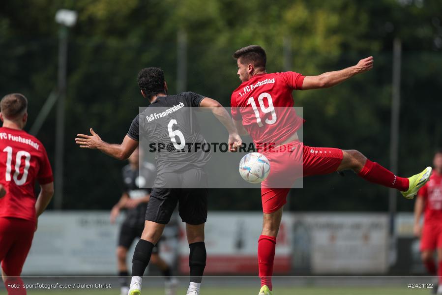 Kohlenberg-Arena, Fuchsstadt, 21.07.2024, sport, action, Fussball, BFV, 1. Spieltag, Landesliga Nordwest, TUS, FCF, TuS Frammersbach, 1. FC Fuchsstadt - Bild-ID: 2421122