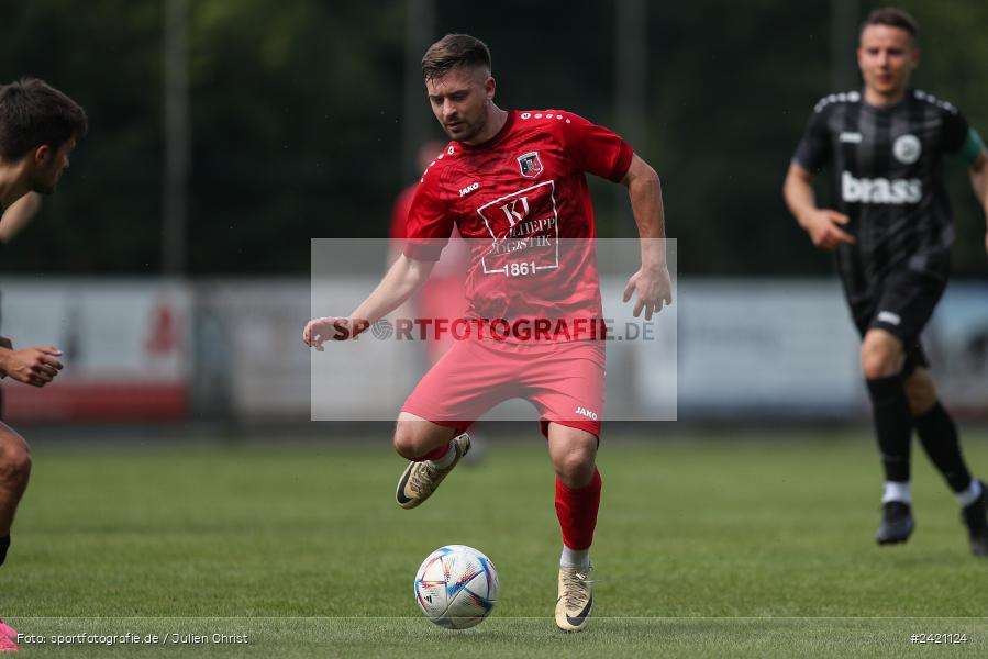 Kohlenberg-Arena, Fuchsstadt, 21.07.2024, sport, action, Fussball, BFV, 1. Spieltag, Landesliga Nordwest, TUS, FCF, TuS Frammersbach, 1. FC Fuchsstadt - Bild-ID: 2421124