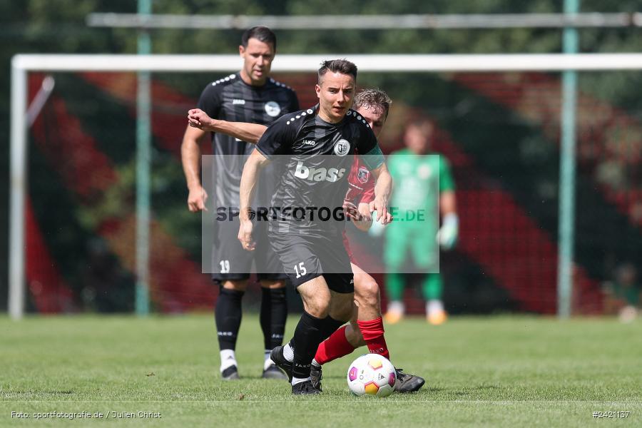 Kohlenberg-Arena, Fuchsstadt, 21.07.2024, sport, action, Fussball, BFV, 1. Spieltag, Landesliga Nordwest, TUS, FCF, TuS Frammersbach, 1. FC Fuchsstadt - Bild-ID: 2421137