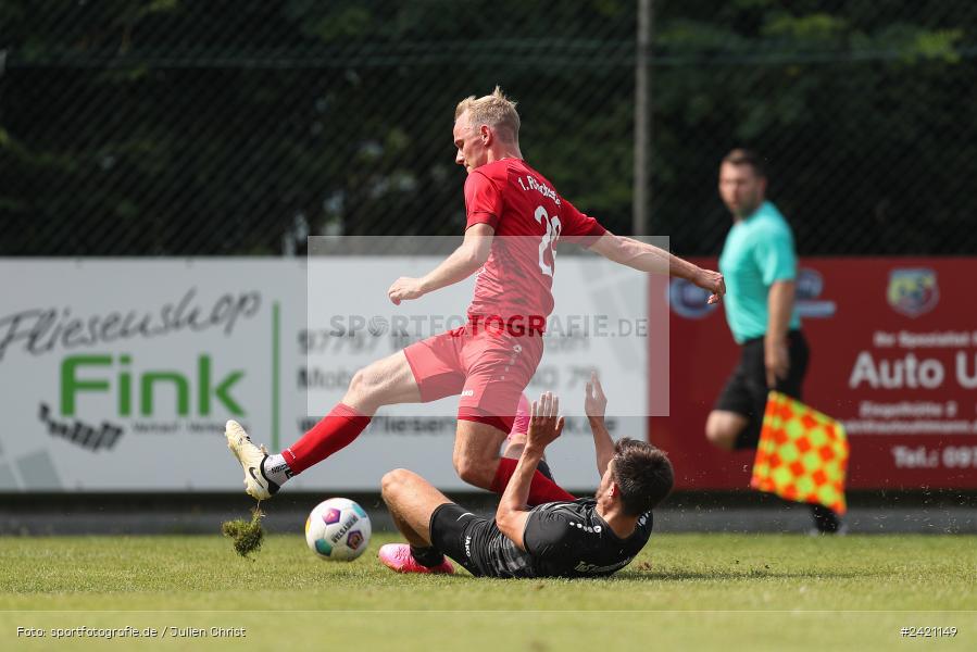 Kohlenberg-Arena, Fuchsstadt, 21.07.2024, sport, action, Fussball, BFV, 1. Spieltag, Landesliga Nordwest, TUS, FCF, TuS Frammersbach, 1. FC Fuchsstadt - Bild-ID: 2421149