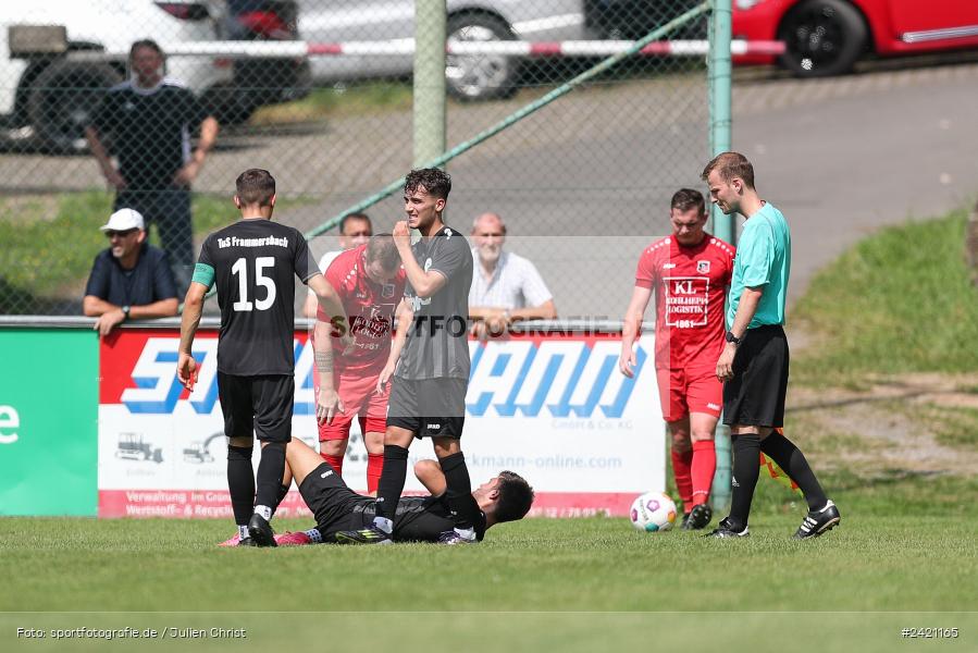 Kohlenberg-Arena, Fuchsstadt, 21.07.2024, sport, action, Fussball, BFV, 1. Spieltag, Landesliga Nordwest, TUS, FCF, TuS Frammersbach, 1. FC Fuchsstadt - Bild-ID: 2421165 Kohlenberg-Arena, Fuchsstadt, 21.07.2024, sport, action, Fussball, BFV, 1. Spieltag, Landesliga Nordwest, TUS, FCF, TuS Frammersbach, 1. FC Fuchsstadt - Bild-ID: 2421165