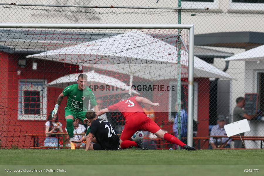 Kohlenberg-Arena, Fuchsstadt, 21.07.2024, sport, action, Fussball, BFV, 1. Spieltag, Landesliga Nordwest, TUS, FCF, TuS Frammersbach, 1. FC Fuchsstadt - Bild-ID: 2421177