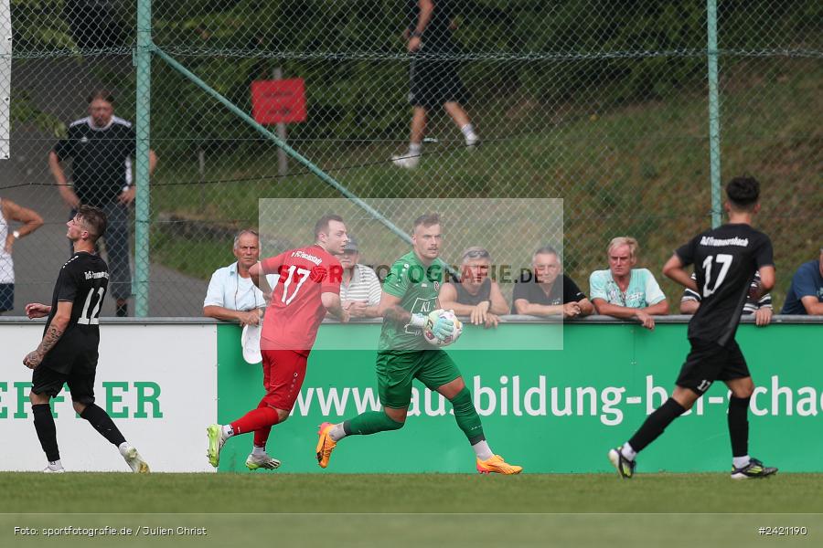 Kohlenberg-Arena, Fuchsstadt, 21.07.2024, sport, action, Fussball, BFV, 1. Spieltag, Landesliga Nordwest, TUS, FCF, TuS Frammersbach, 1. FC Fuchsstadt - Bild-ID: 2421190 Kohlenberg-Arena, Fuchsstadt, 21.07.2024, sport, action, Fussball, BFV, 1. Spieltag, Landesliga Nordwest, TUS, FCF, TuS Frammersbach, 1. FC Fuchsstadt - Bild-ID: 2421190