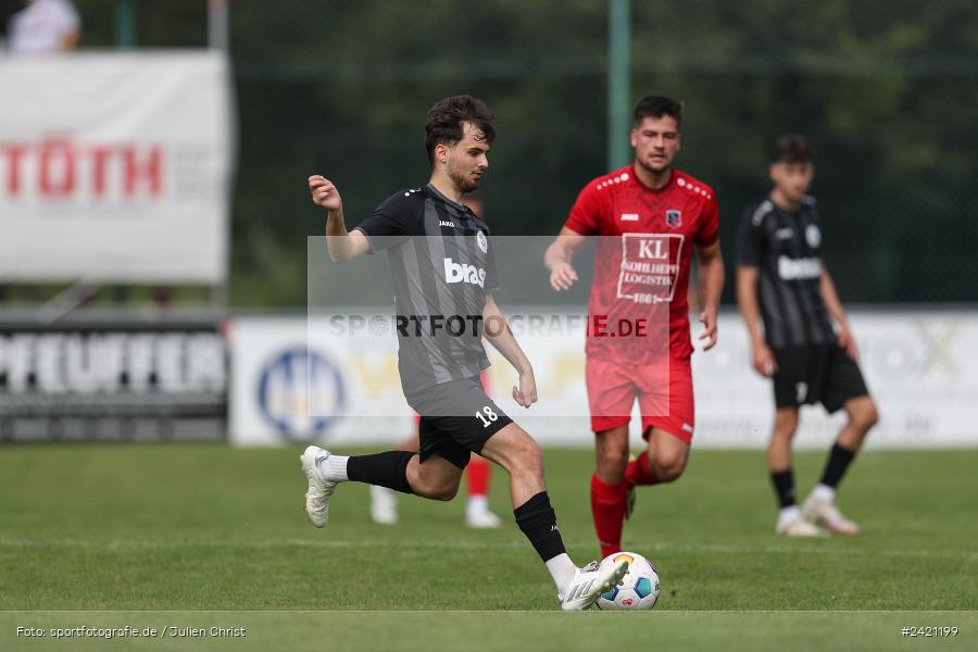 Kohlenberg-Arena, Fuchsstadt, 21.07.2024, sport, action, Fussball, BFV, 1. Spieltag, Landesliga Nordwest, TUS, FCF, TuS Frammersbach, 1. FC Fuchsstadt - Bild-ID: 2421199 Kohlenberg-Arena, Fuchsstadt, 21.07.2024, sport, action, Fussball, BFV, 1. Spieltag, Landesliga Nordwest, TUS, FCF, TuS Frammersbach, 1. FC Fuchsstadt - Bild-ID: 2421199