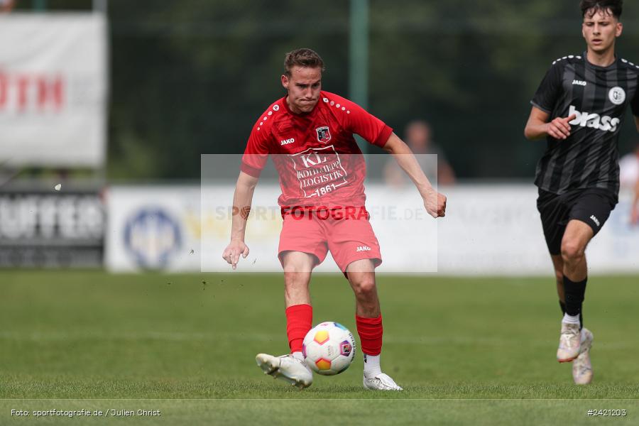 Kohlenberg-Arena, Fuchsstadt, 21.07.2024, sport, action, Fussball, BFV, 1. Spieltag, Landesliga Nordwest, TUS, FCF, TuS Frammersbach, 1. FC Fuchsstadt - Bild-ID: 2421203 Kohlenberg-Arena, Fuchsstadt, 21.07.2024, sport, action, Fussball, BFV, 1. Spieltag, Landesliga Nordwest, TUS, FCF, TuS Frammersbach, 1. FC Fuchsstadt - Bild-ID: 2421203
