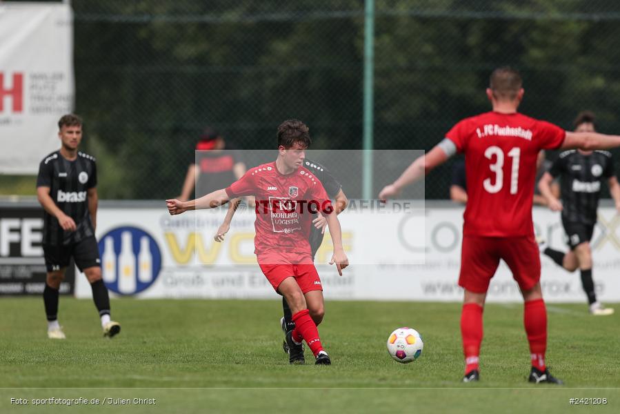 Kohlenberg-Arena, Fuchsstadt, 21.07.2024, sport, action, Fussball, BFV, 1. Spieltag, Landesliga Nordwest, TUS, FCF, TuS Frammersbach, 1. FC Fuchsstadt - Bild-ID: 2421208 Kohlenberg-Arena, Fuchsstadt, 21.07.2024, sport, action, Fussball, BFV, 1. Spieltag, Landesliga Nordwest, TUS, FCF, TuS Frammersbach, 1. FC Fuchsstadt - Bild-ID: 2421208