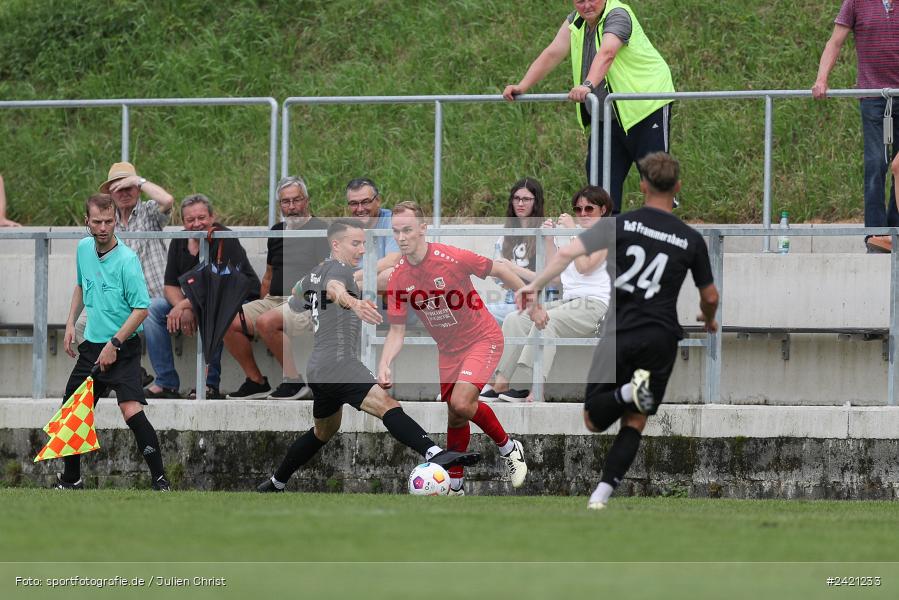Kohlenberg-Arena, Fuchsstadt, 21.07.2024, sport, action, Fussball, BFV, 1. Spieltag, Landesliga Nordwest, TUS, FCF, TuS Frammersbach, 1. FC Fuchsstadt - Bild-ID: 2421233
