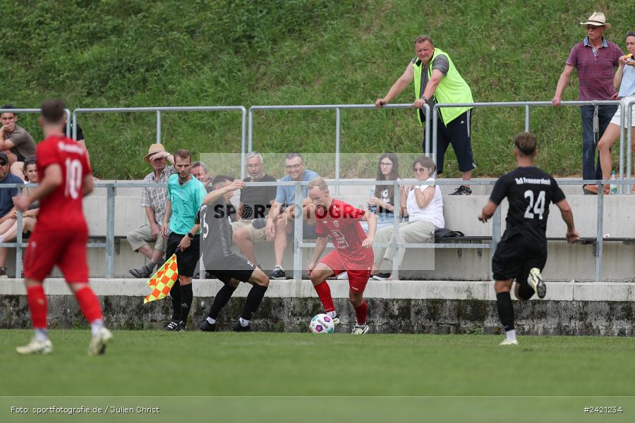 Kohlenberg-Arena, Fuchsstadt, 21.07.2024, sport, action, Fussball, BFV, 1. Spieltag, Landesliga Nordwest, TUS, FCF, TuS Frammersbach, 1. FC Fuchsstadt - Bild-ID: 2421234