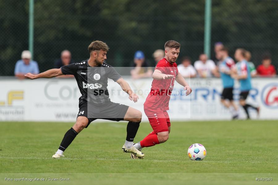 Kohlenberg-Arena, Fuchsstadt, 21.07.2024, sport, action, Fussball, BFV, 1. Spieltag, Landesliga Nordwest, TUS, FCF, TuS Frammersbach, 1. FC Fuchsstadt - Bild-ID: 2421242