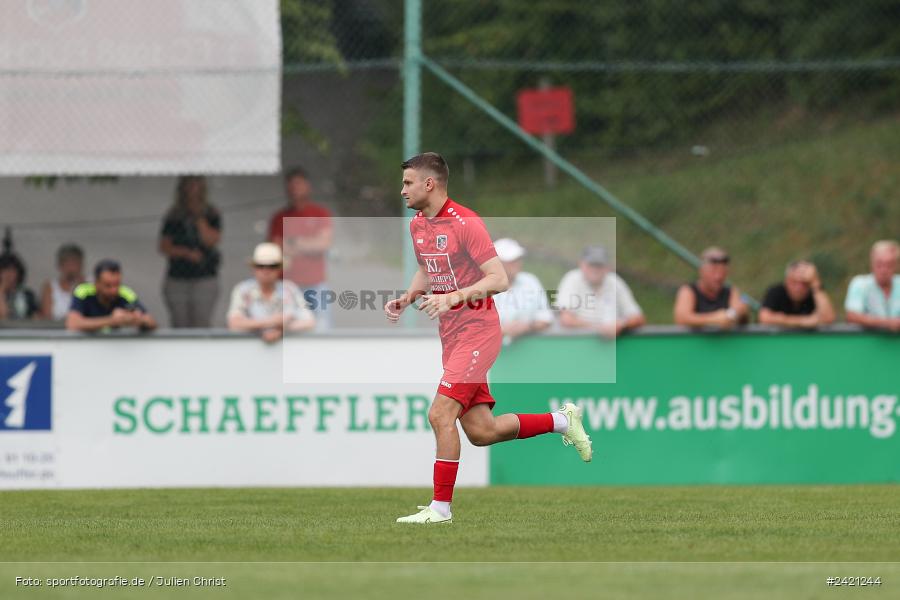 Kohlenberg-Arena, Fuchsstadt, 21.07.2024, sport, action, Fussball, BFV, 1. Spieltag, Landesliga Nordwest, TUS, FCF, TuS Frammersbach, 1. FC Fuchsstadt - Bild-ID: 2421244