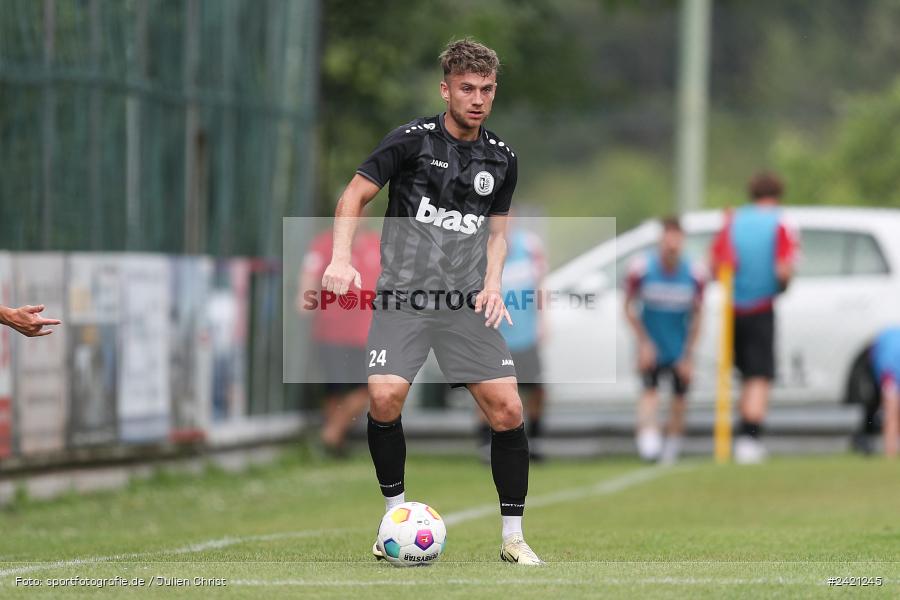 Kohlenberg-Arena, Fuchsstadt, 21.07.2024, sport, action, Fussball, BFV, 1. Spieltag, Landesliga Nordwest, TUS, FCF, TuS Frammersbach, 1. FC Fuchsstadt - Bild-ID: 2421245