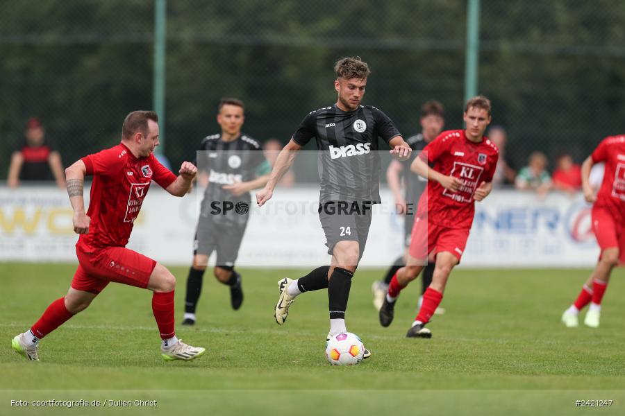 Kohlenberg-Arena, Fuchsstadt, 21.07.2024, sport, action, Fussball, BFV, 1. Spieltag, Landesliga Nordwest, TUS, FCF, TuS Frammersbach, 1. FC Fuchsstadt - Bild-ID: 2421247