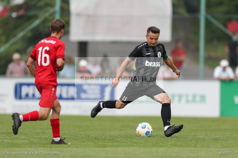 Kohlenberg-Arena, Fuchsstadt, 21.07.2024, sport, action, Fussball, BFV, 1. Spieltag, Landesliga Nordwest, TUS, FCF, TuS Frammersbach, 1. FC Fuchsstadt - Bild-ID: 2421270