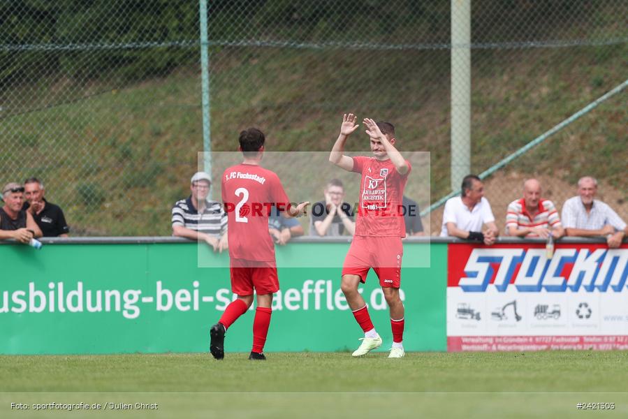 Kohlenberg-Arena, Fuchsstadt, 21.07.2024, sport, action, Fussball, BFV, 1. Spieltag, Landesliga Nordwest, TUS, FCF, TuS Frammersbach, 1. FC Fuchsstadt - Bild-ID: 2421303